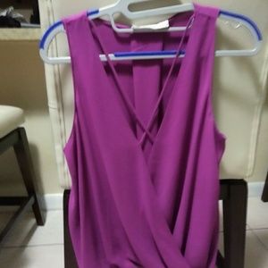 Lush lilac sexy and sophisticated blouse